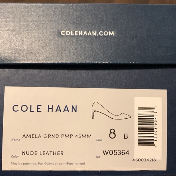 New Cole Haan kitten heel nude leather pump size 8B - Picture 9 of 9